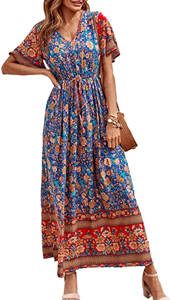 maxi dress with sleeves